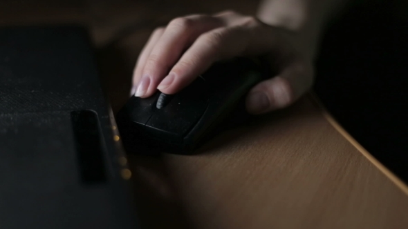 Hand Using a Computer Mouse
