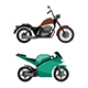 Motorcycle Icons Set - GraphicRiver Item for Sale