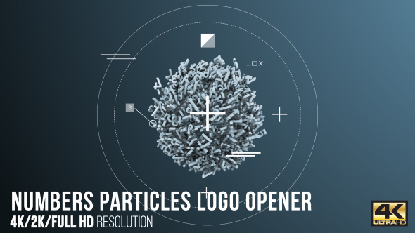 Numbers Particles Logo Opener