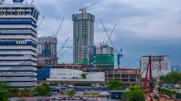 Daytonight Timelapse of Construction Site