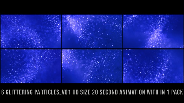 Glittering Particles Pack Blue V01