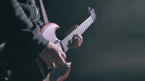 Musician Playing the Guitar