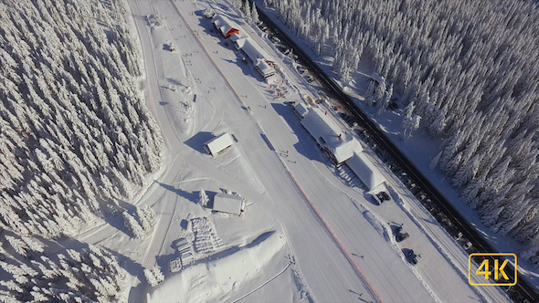 Sport Skiing Center On Top Of The Mountains 2