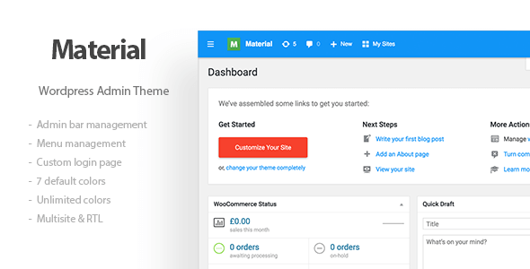 Download Materil – WordPress Material Design Admin Theme