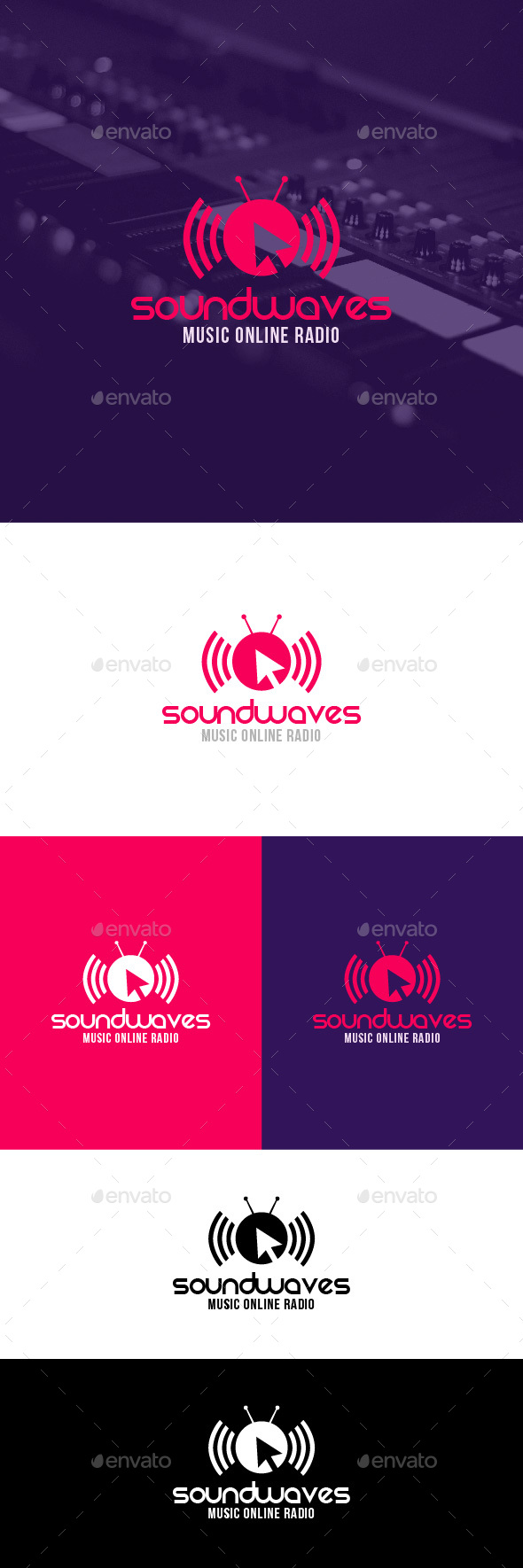 Sound Waves Logo Template