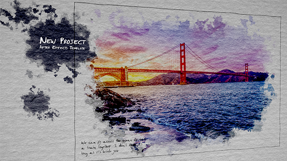 Watercolor Slides. Ink Title alt