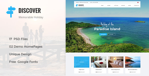 DISCOVER -  Countryside Hotel PSD Template