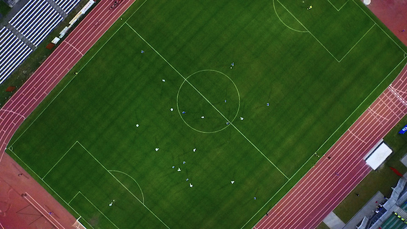 Aerial Over Football Match 3