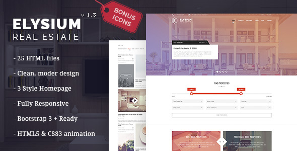 Elysium - Real Estate HTML5 Template