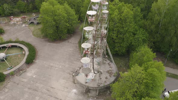 Abandoned Carousel in Forgotten Park