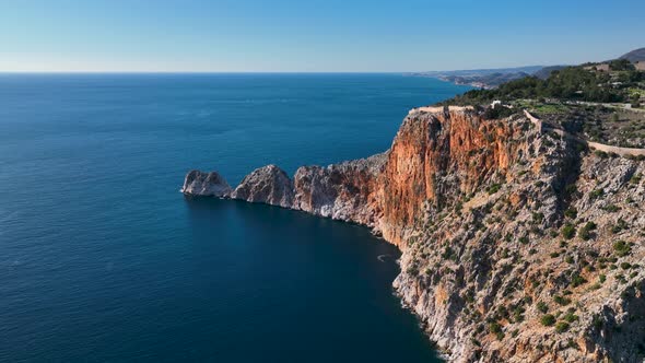 Panoramic Alanya Turkey Aerıal Vıew 4 K