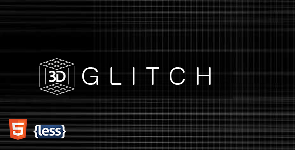 Glitch - Glitchy Animated Coming Soon Template
