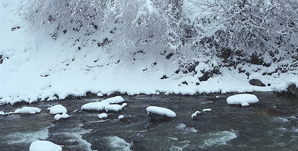 Small River in Winter