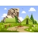 Summer Day Landscape and Camping - GraphicRiver Item for Sale