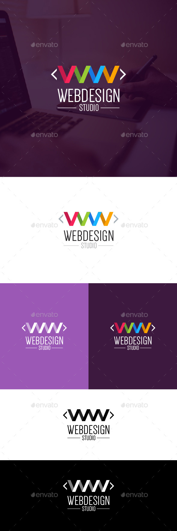 Web Design Studio Logo Template