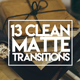 13 Clean Matte Transitions - VideoHive Item for Sale