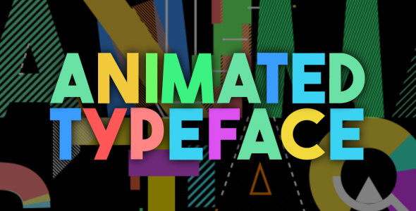 Colourful Animated Typeface