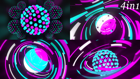 Pulse Sphere - VJ Loop Pack (4in1) alt