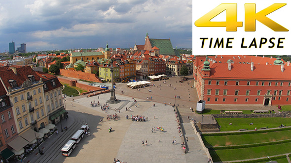 View of Warsaw Old Town Square, Poland