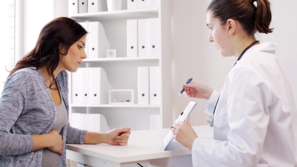 Gynecologist And Pregnant Woman At Hospital 54