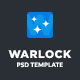 Warlock App PSD Template - ThemeForest Item for Sale