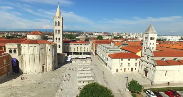 Panorama Of Old City Of Zadar, Croatia 4