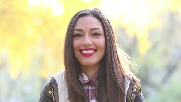 Portrait Of Beautiful Woman Singing With Microphone 4