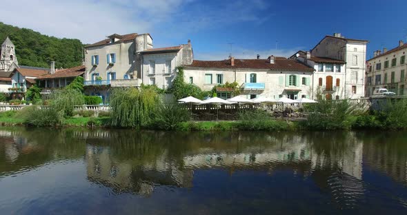 Benedictine Abbey Of Brantome And River And Surrounding 6