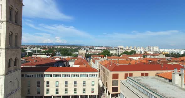 Aerial View Of Old Town Of Zadar, Croatia 4