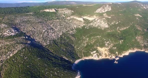 Aerial View Of Beautiful Beach St. John On Island Of Cres, Croatia 5