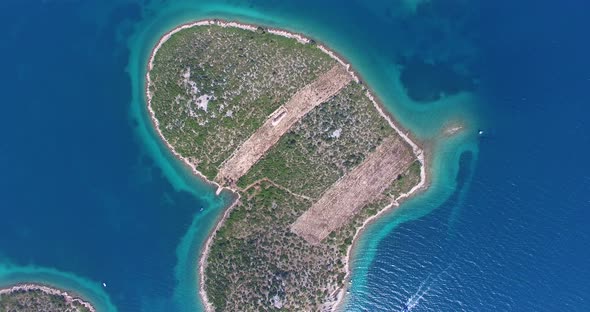 Aerial View Of Galesnjak Island, Island Of Love, Croatia 6