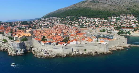 Aerial View Of Beautiful Old Town Of Dubrovnik 6