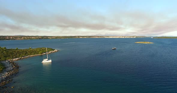 Aerial View Of Small Island Of Galesnjak In Croatia 3