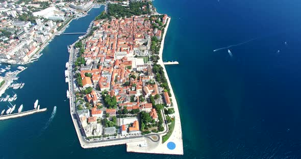 Aerial View Of Beautiful Zadar Town, Croatia 3