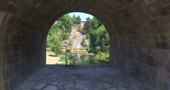 Aerial View Of Old Tounj Bridge, Croatia 3