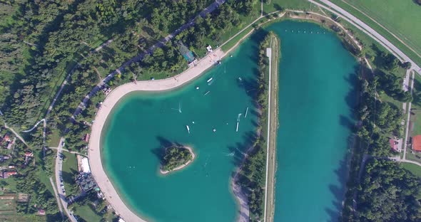 Aerial View Of Wake Park Jarun 7