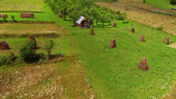 Aerial View of Barsana Romania