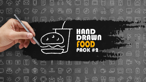 Hand Drawn Food Pack 2