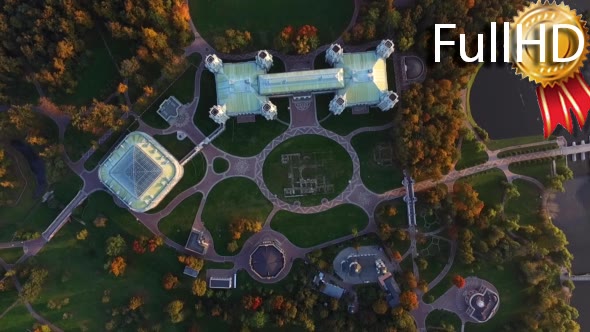 Aerial Video of Palace and Park Complex