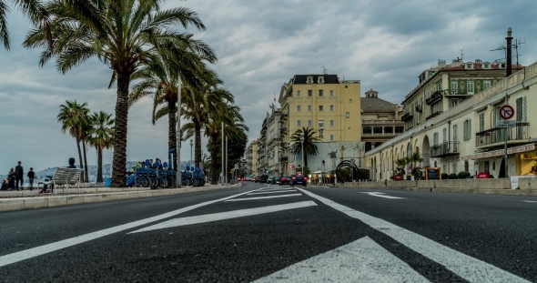 Car Movement In The Evening