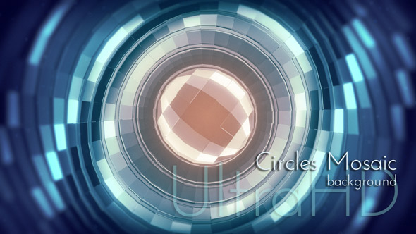 Radial Circles Mosaic Animation