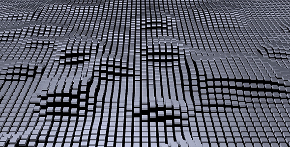 3d Wavy Squares Surface