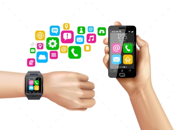 Smartphone Compatible Smartwatch Data Transfer