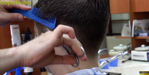 Cutting Hair With Scissors
