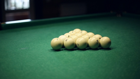 Billiards Table and Balls