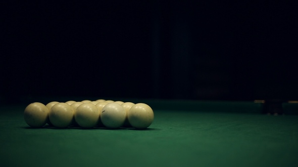 Billiards Table and Balls