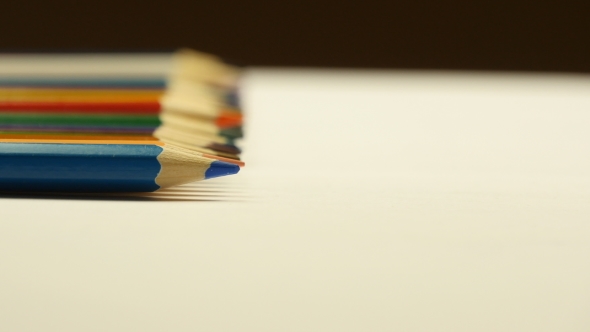 Rolling Colored Pencils