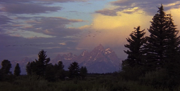 Glowing Snow Cloud Over the Tetons alt