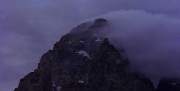 Grand Tetons Cloaked in Cloud alt