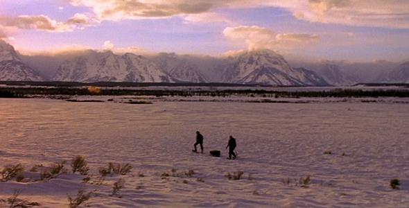 Two People and a Sled